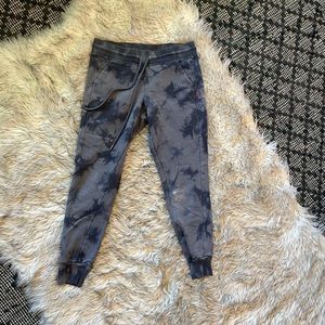 Cute gray tie dye joggers